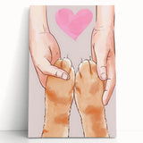 Kids Room Art Prints – Heartwarming Pet Love Illustration Wall Art