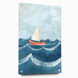 Sailboat Nursery Wall Art - Baby Room & Kids Room Decor