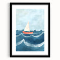 Sailboat Nursery Wall Art - Baby Room & Kids Room Decor