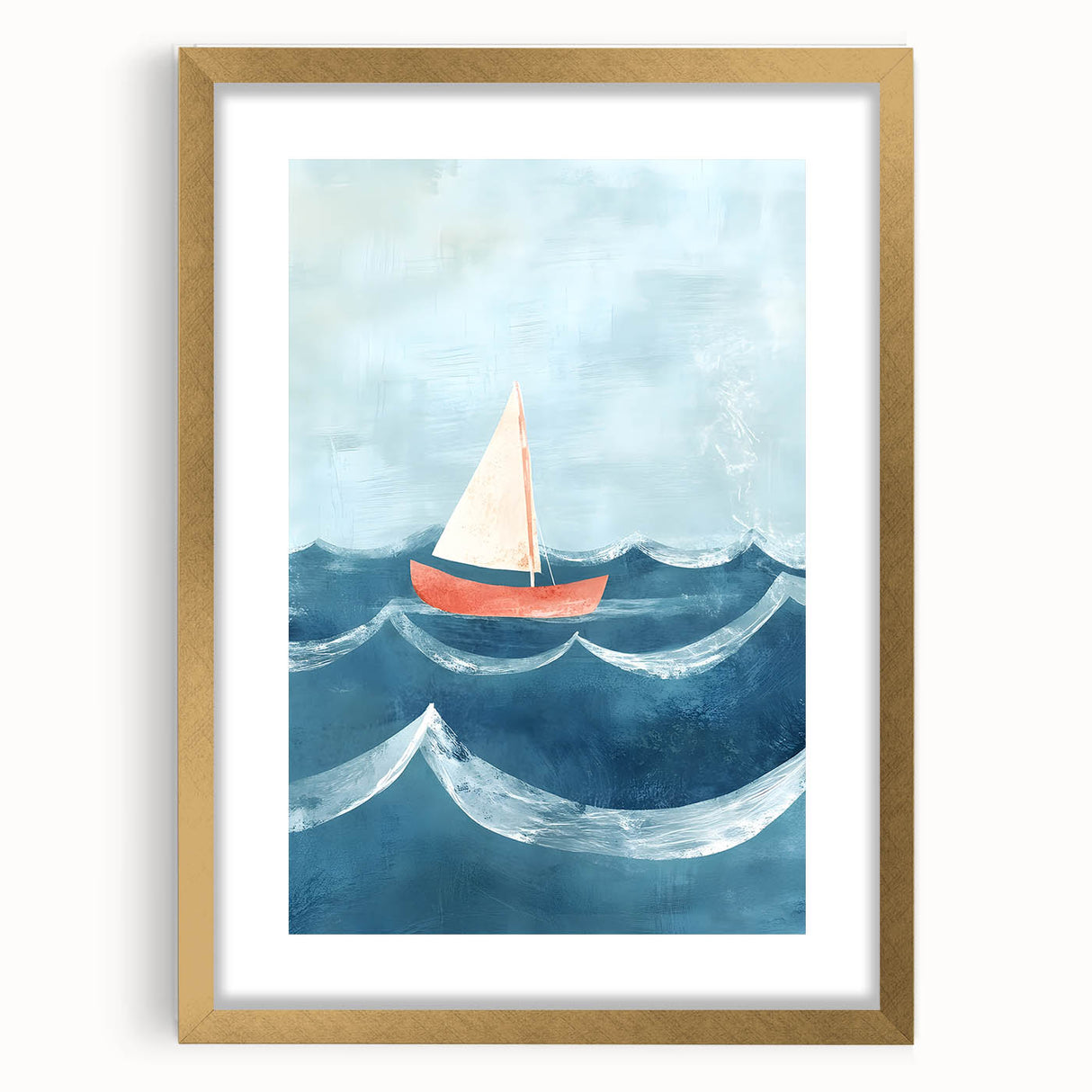 Sailboat Nursery Wall Art - Baby Room & Kids Room Decor