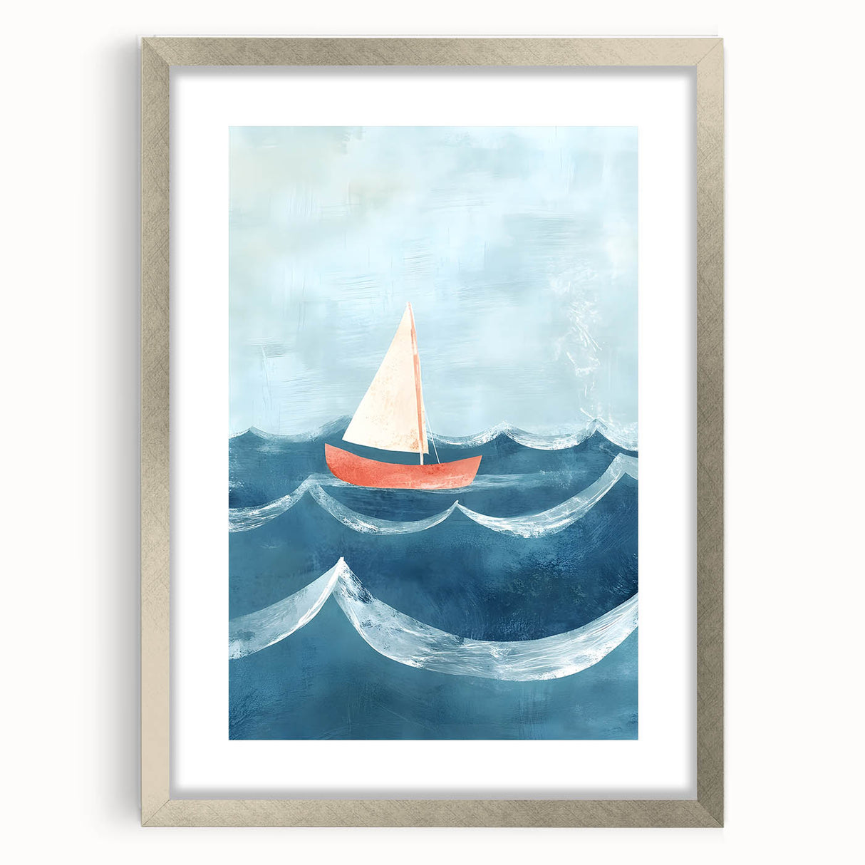 Sailboat Nursery Wall Art - Baby Room & Kids Room Decor