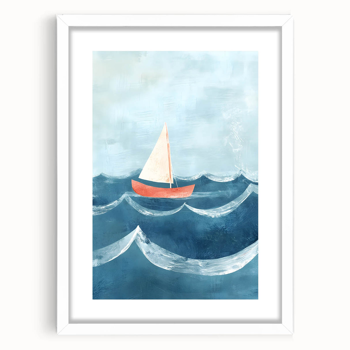 Sailboat Nursery Wall Art - Baby Room & Kids Room Decor