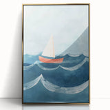 Sailboat Nursery Wall Art - Baby Room & Kids Room Decor