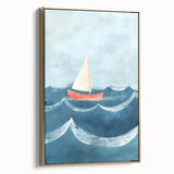 Sailboat Nursery Wall Art - Baby Room & Kids Room Decor
