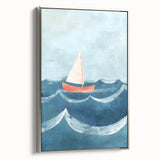 Sailboat Nursery Wall Art - Baby Room & Kids Room Decor