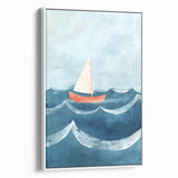 Sailboat Nursery Wall Art - Baby Room & Kids Room Decor