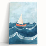 Sailboat Nursery Wall Art - Baby Room & Kids Room Decor