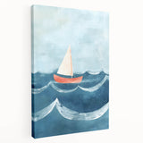 Sailboat Nursery Wall Art - Baby Room & Kids Room Decor