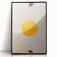 Geometric Yellow Wall Art – Modern Minimalist Dining Print