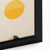 Geometric Yellow Wall Art – Modern Minimalist Dining Print