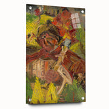 Vibrant Expressionist Lumberjack - Bold Nature-Inspired Wall Art