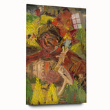 Vibrant Expressionist Lumberjack - Bold Nature-Inspired Wall Art