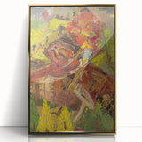 Vibrant Expressionist Lumberjack - Bold Nature-Inspired Wall Art