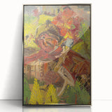 Vibrant Expressionist Lumberjack - Bold Nature-Inspired Wall Art