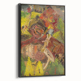 Vibrant Expressionist Lumberjack - Bold Nature-Inspired Wall Art