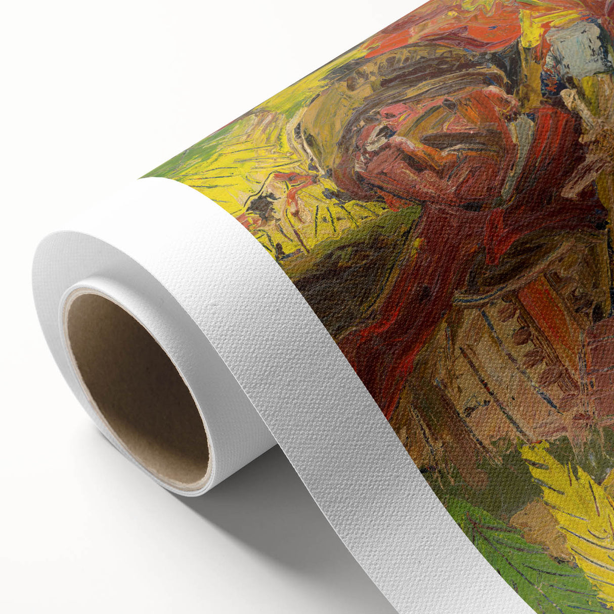 Vibrant Expressionist Lumberjack - Bold Nature-Inspired Wall Art