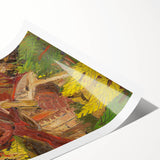 Vibrant Expressionist Lumberjack - Bold Nature-Inspired Wall Art