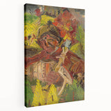 Vibrant Expressionist Lumberjack - Bold Nature-Inspired Wall Art