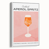 Extra large framed canvas featuring vintage poster art of colorful food and drinks, ideal for living room decor.