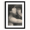 Monochrome Pointillism Art - Echo, Bathers at Asnières - Seurat’s Expressive Print