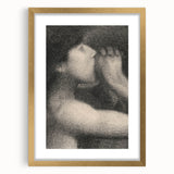 Monochrome Pointillism Art - Echo, Bathers at Asnières - Seurat’s Expressive Print