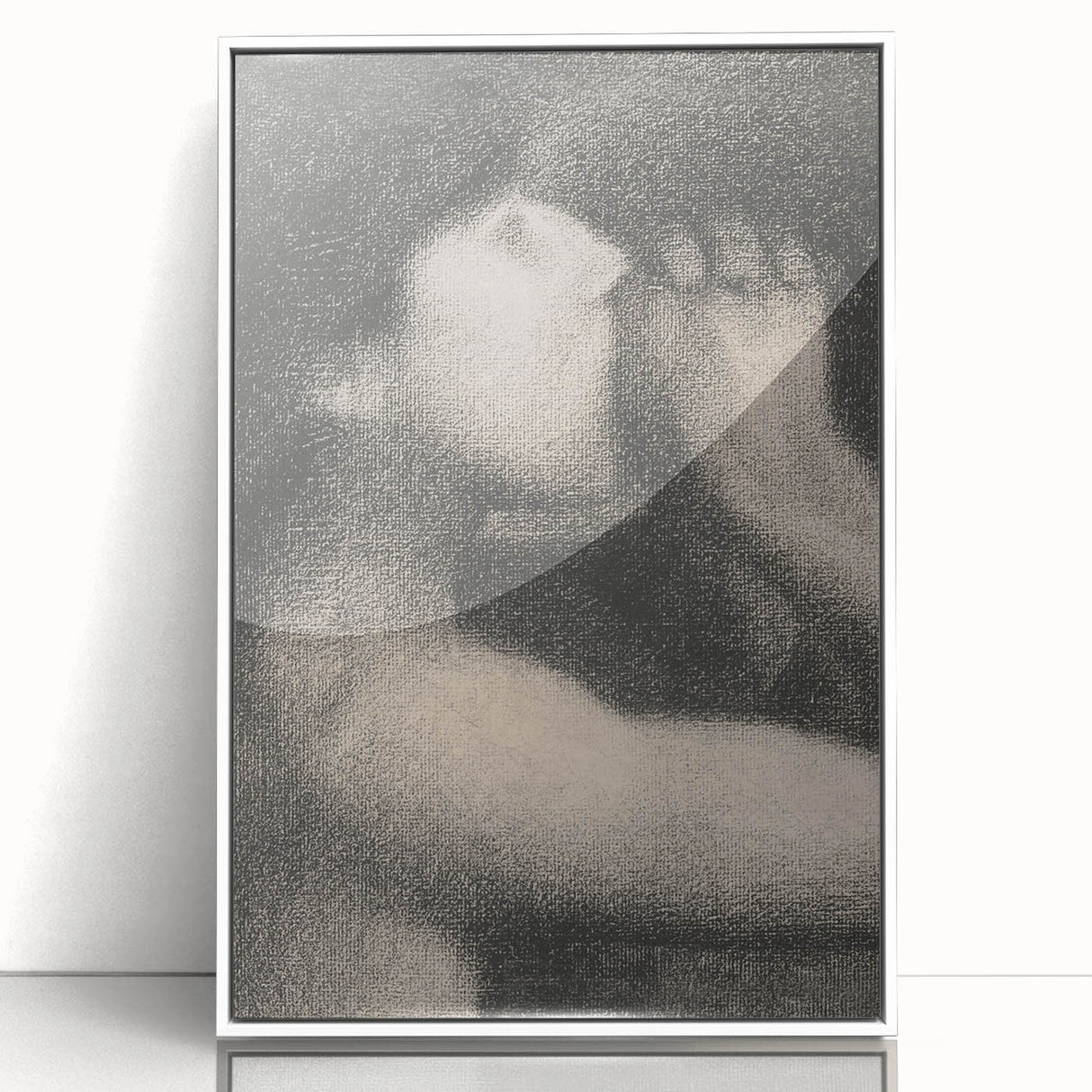 Monochrome Pointillism Art - Echo, Bathers at Asnières - Seurat’s Expressive Print