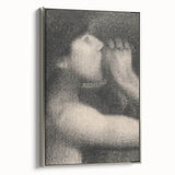 Monochrome Pointillism Art - Echo, Bathers at Asnières - Seurat’s Expressive Print