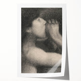Monochrome Pointillism Art - Echo, Bathers at Asnières - Seurat’s Expressive Print