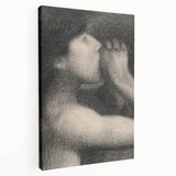 Monochrome Pointillism Art - Echo, Bathers at Asnières - Seurat’s Expressive Print