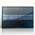 Framed acrylic artwork showcasing a stunning landscape of a bridge with a black frame, ideal for modern home decor. Perfect for adding elegance to any living space.