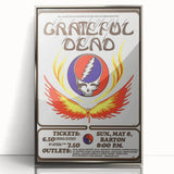 Grateful Dead Retro Wall Art - Vintage Barton Hall 1977 Poster