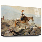 Realism Art Prints - The Bridle Path by Winslow Homer Mountain Scene Canvas