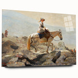 Realism Art Prints - The Bridle Path by Winslow Homer Mountain Scene Canvas