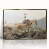 Realism Art Prints - The Bridle Path by Winslow Homer Mountain Scene Canvas