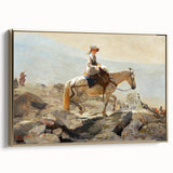 Realism Art Prints - The Bridle Path by Winslow Homer Mountain Scene Canvas