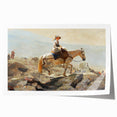 Realism Art Prints - The Bridle Path by Winslow Homer Mountain Scene Canvas