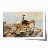 Realism Art Prints - The Bridle Path by Winslow Homer Mountain Scene Canvas