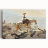 Realism Art Prints - The Bridle Path by Winslow Homer Mountain Scene Canvas