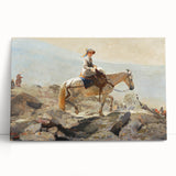 Realism Art Prints - The Bridle Path by Winslow Homer Mountain Scene Canvas