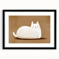 Nursery Wall Art – Peaceful Cat Illustration for Kids' Room Decor