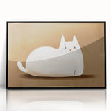 Nursery Wall Art – Peaceful Cat Illustration for Kids' Room Decor