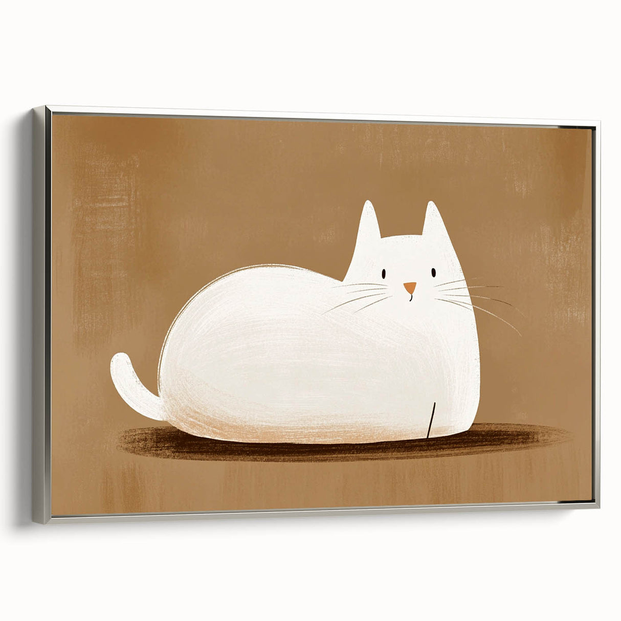 Nursery Wall Art – Peaceful Cat Illustration for Kids' Room Decor