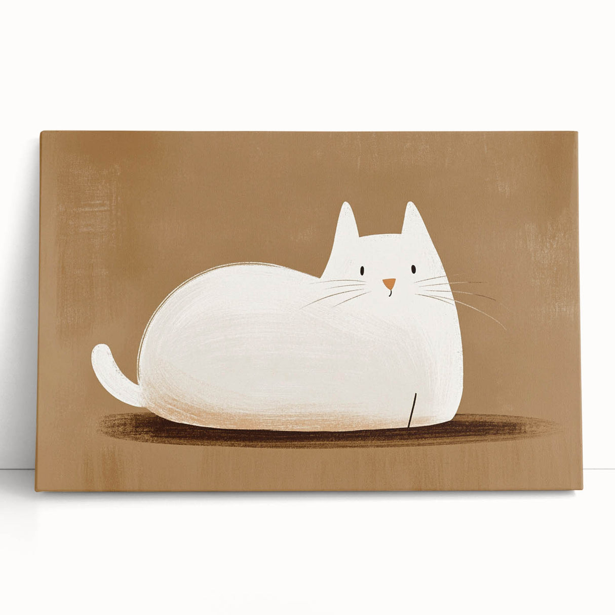 Nursery Wall Art – Peaceful Cat Illustration for Kids' Room Decor