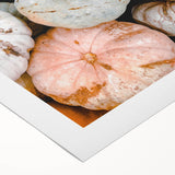 Art deco poster featuring a stylized autumnal tree in orange and brown tones on rolled canvas.