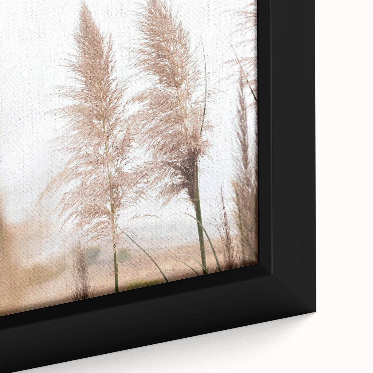 Extra large framed canvas depicting a textured, colorful abstract pattern on a black background, ideal for living room decor.