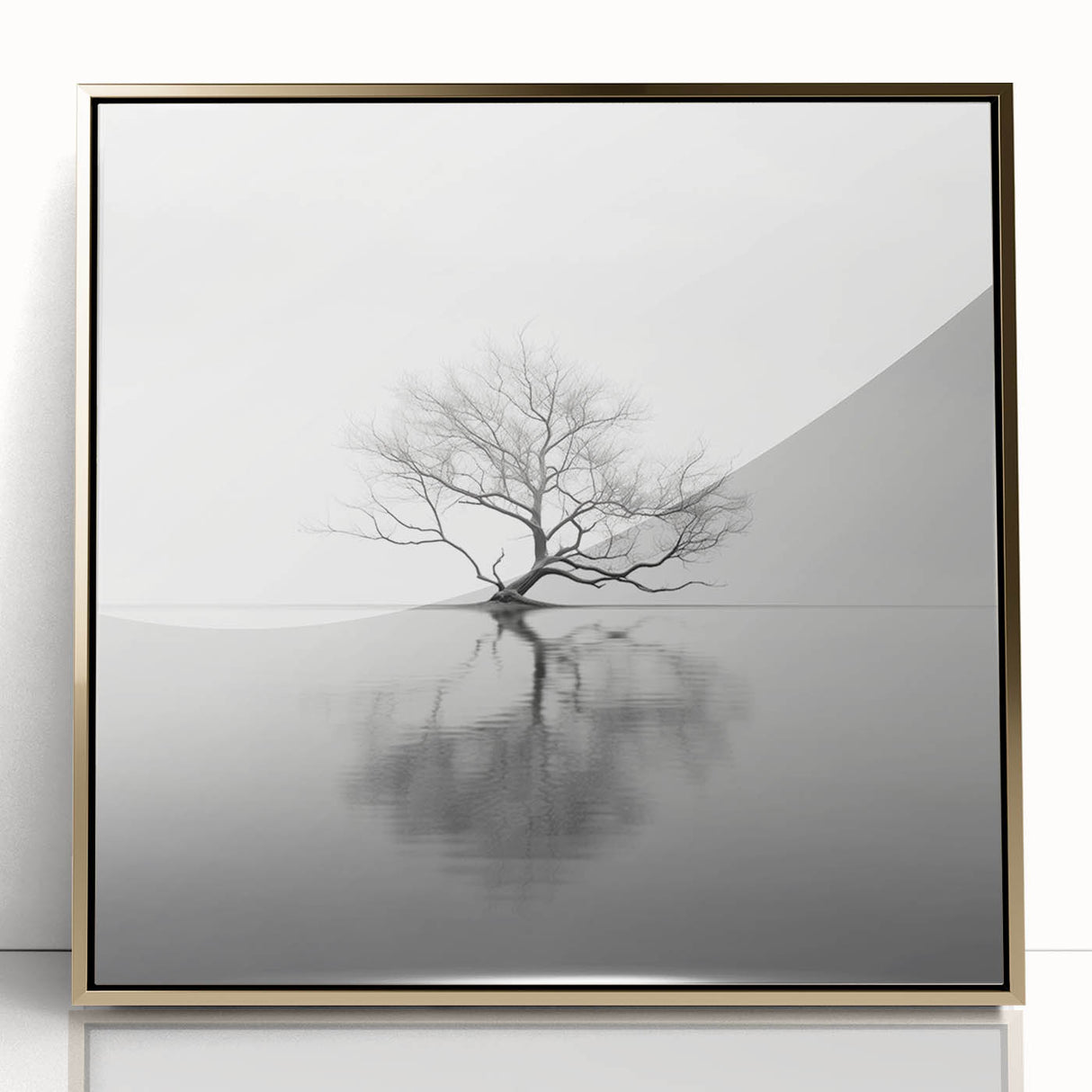 Framed abstract floral wall art in vibrant colors featuring gold accents, elegantly displayed against a modern interior backdrop, enhancing decor aesthetics.