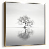 Framed abstract floral wall art featuring silver and gold tones, elegantly displayed against a light background, perfect for modern home decor.