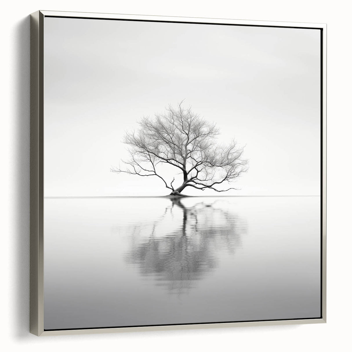 Framed canvas wall art featuring an abstract floral design in vibrant colors, set against a silver frame, showcasing elegant modern decor for home interiors.