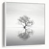 Framed canvas wall art showcasing an abstract floral design with vibrant colors and intricate patterns, displayed in a stylish white frame from a side view. Ideal for modern home decor, this piece adds a touch of elegance and creativity to any living space.