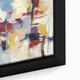 Colorful Abstract Wall Art – Expressive Red, Blue, and Yellow